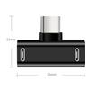 2 in 1 Type C Dual Type C Splitter Type-C Adapter Charger Adapter Headphone Converter Audio Cable