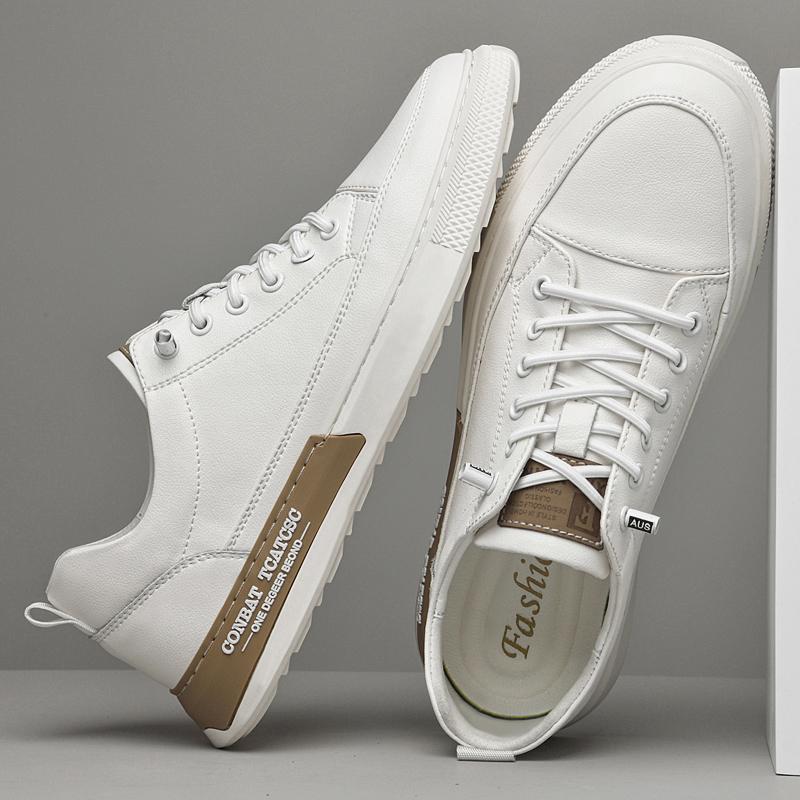 Модные мужские кроссовки из натуральной кожи, модная повседневная обувь, обувь для скейтборда для ежедневной носки, молодежные подростковые кроссовки, мужские кроссовки