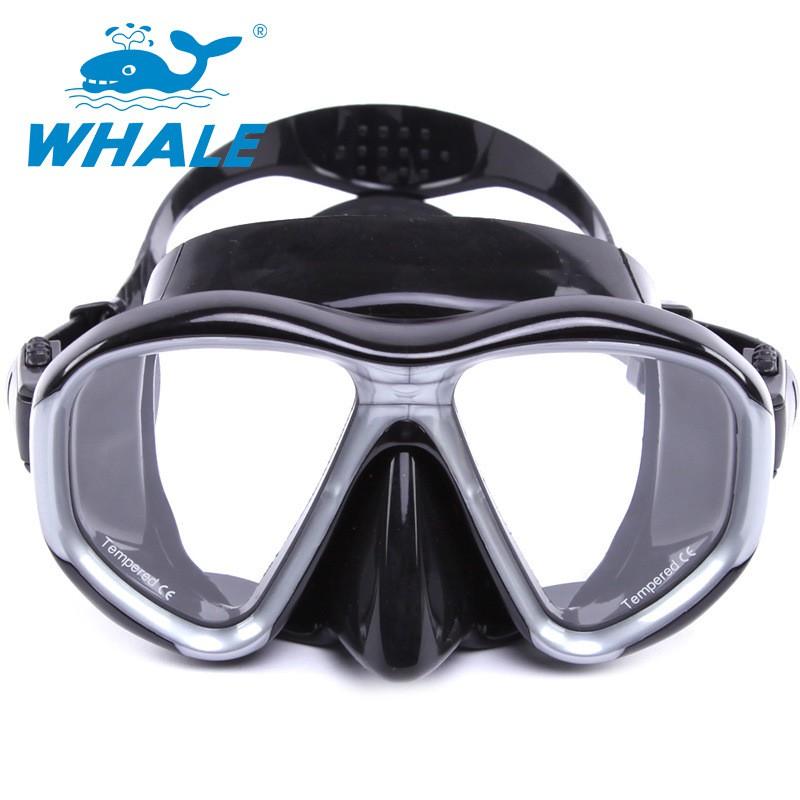 Diving Snorkel Mask Tempered Glass Silicone Scuba Goggles Adults