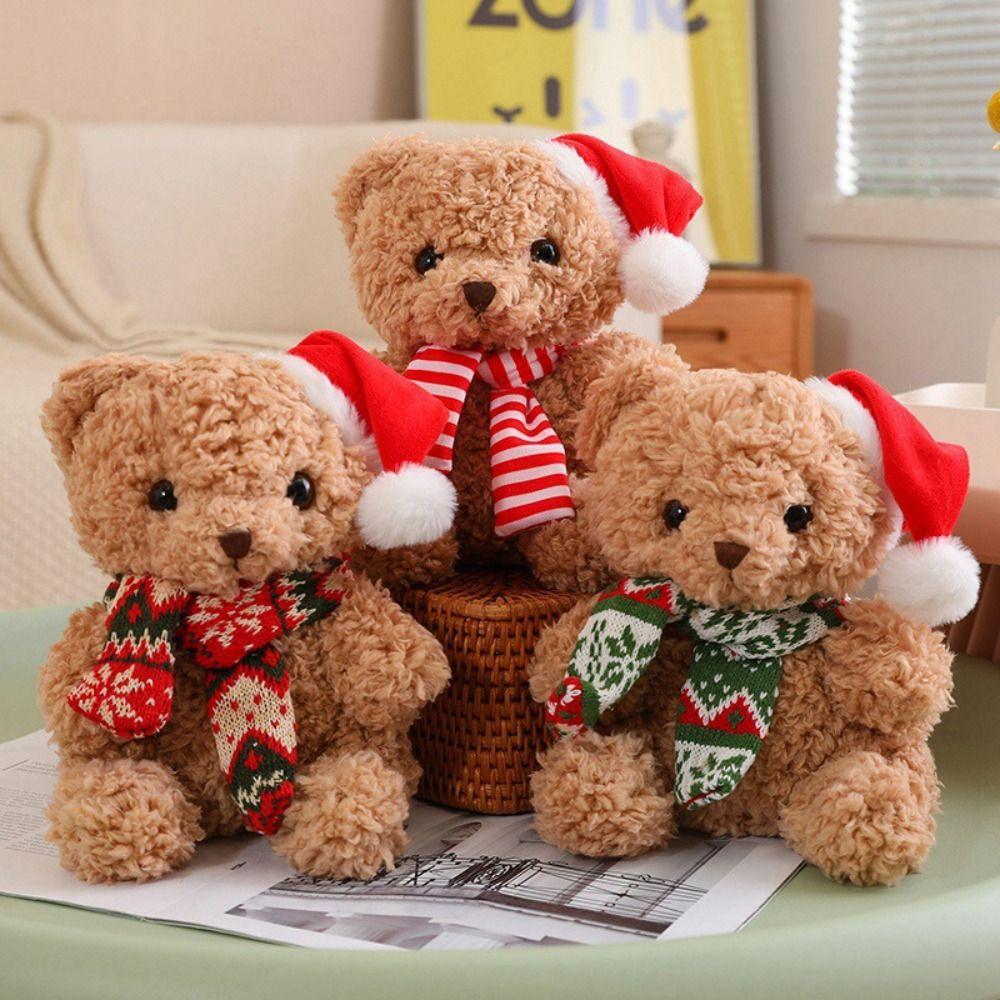 Hat Scarf Bear Kawaii Plush Toys Dress Up Bear Stuffed Doll Party Supplies