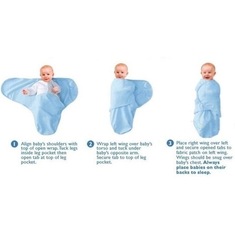 Детский спальный мешок Flano с вышивкой мультфильмов для новорожденных с регулируемыми крыльями