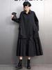Xitao Casual A-line Full Sleeve Solid Color Mid-calf Dress GMM1052