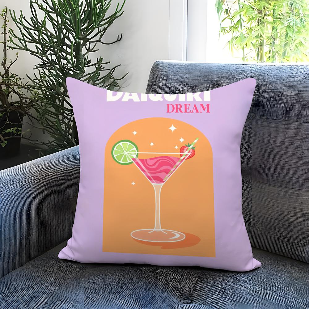 Popular D-DDaiquiri Cushion Cover Comfortable Reversible Pillow Cover Ideal for Car Sofa Bedroom & Beyond