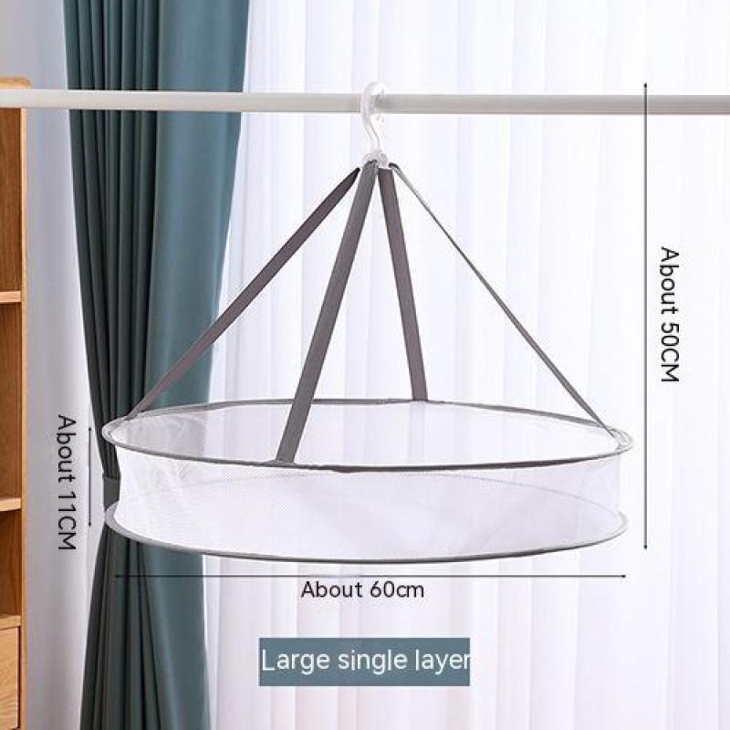 Современная простая двухслойная складная сетка для одежды, домашняя одежда для хранения артефактов, полиэстеровая сетка, ветрозащитная корзина для одежды