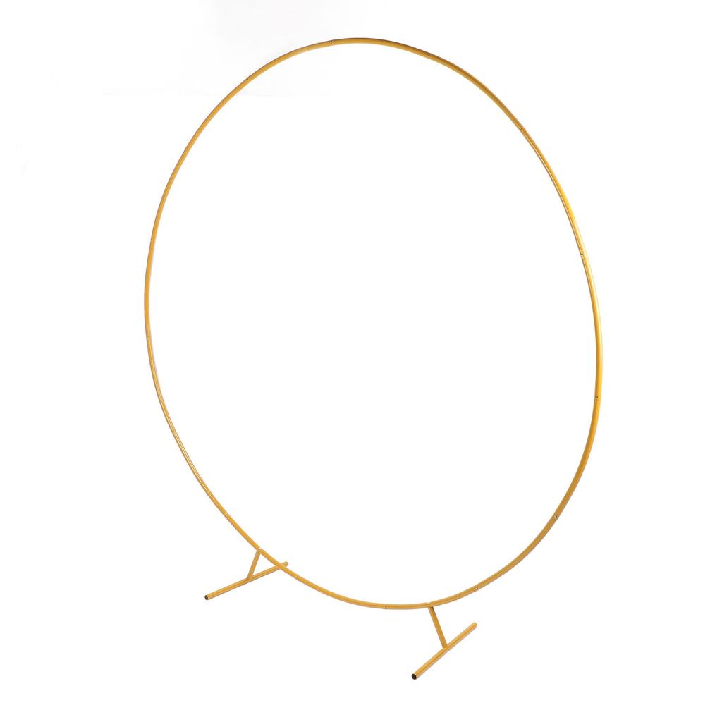 Круглая подставка для фона 7,2 фута, устойчивая металлическая подставка для арки с воздушными шарами, рама для свадьбы, дня рождения, вечеринки в саду