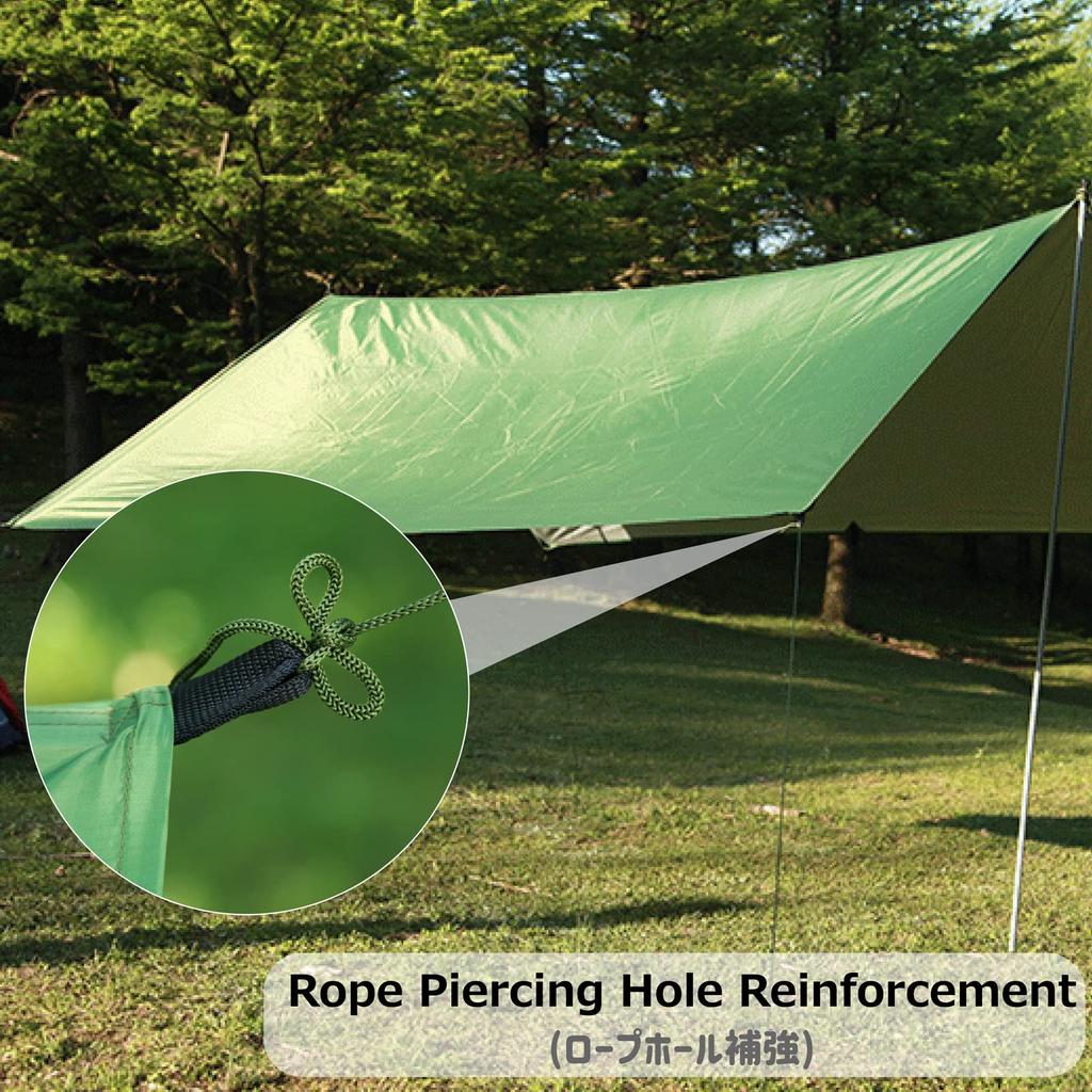 Azarxis Водонепроницаемый брезентовый тент для кемпинга Легкий тент от солнца Защита от ультрафиолета Тепловой укрытие от солнца Чехол для автомобиля Портативный компактный барбекю