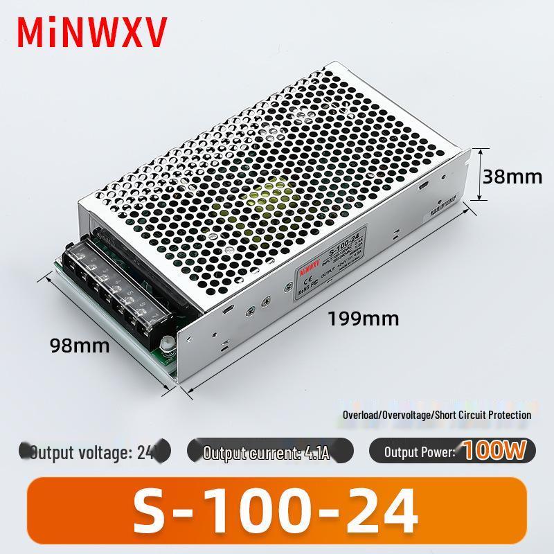 S Switch 220V AC to 12V/24V DC Transformer for Industrial Lighting Monitors.