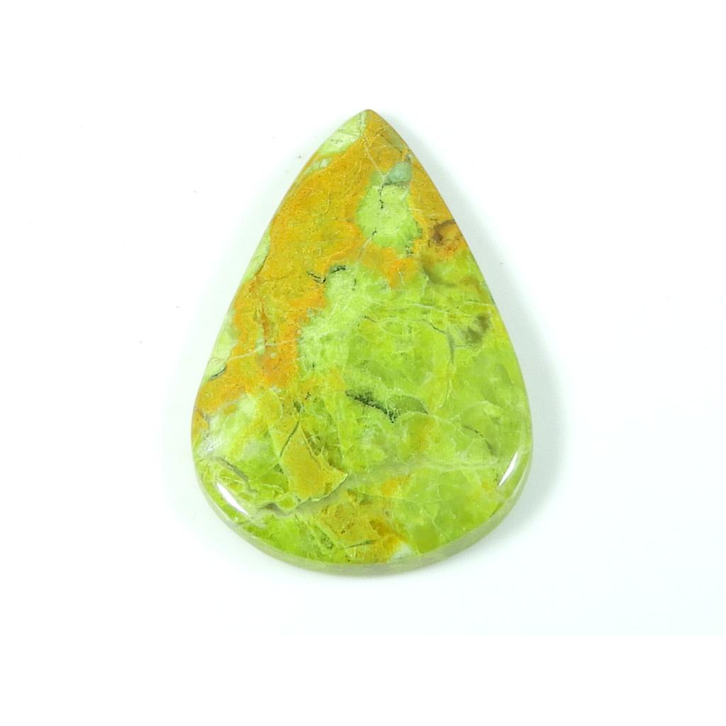 29X43X05 ММ Натуральный Зеленый Опал Кабошон Грушевидной Формы Свободный Драгоценный Камень 40 Карат. SK-4750