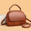 Fashion Women's Crossbody Solid Color Plutonium Leather Shell Shoulder Messenger Ladies Casual Multi-layered Small Bags