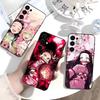 Чехол для телефона N-Nezuko K-Kamado для Samsung S25,S24,S21,S22,S23,S30,Ultra,S20,Plus,Fe,Lite, Мягкий черный чехол