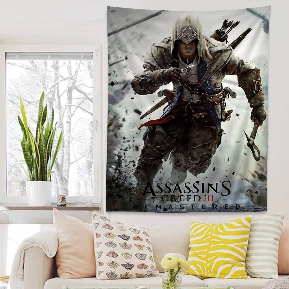 Игровой Классический AAssassins Крутой CCreed Аниме Гобелен Подвесной Таро Хиппи Настенные Ковры Общежитие Домашний Декор