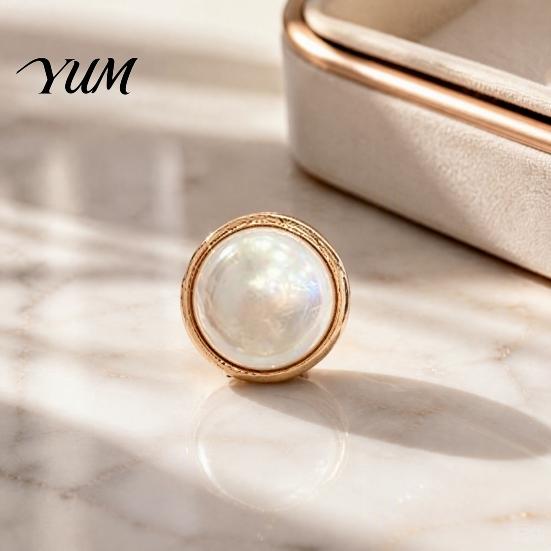 Magnetic Neckline Fastener 2Pcs Faux Pearl Clothes Button, Fake Cat Eye Stone Brooch Closure Button No Sew Safety Pin for Shirts Scarf Shawl Clothing