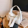 Сумка с текстурой в виде банта женская весенний тренд женская плечевая сумка-мессенджер иностранный стиль портативная маленькая квадратная сумка