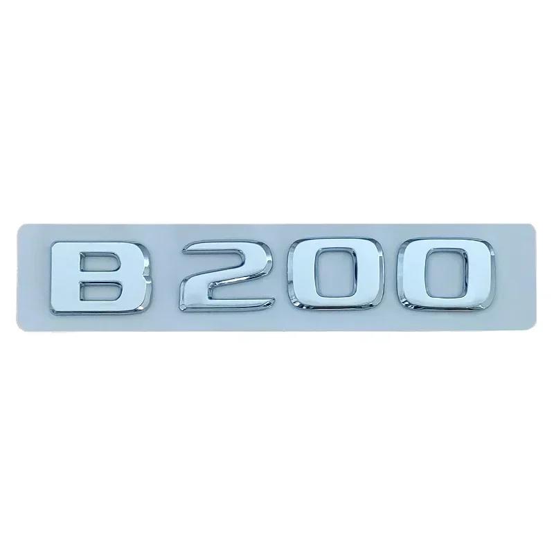 3D ABS Chrome Black Car Rear Trunk Emblem Badge Stickers For Mercedes Benz B160 B180 B200 B220 B260 W245 W246 Accessories PP5