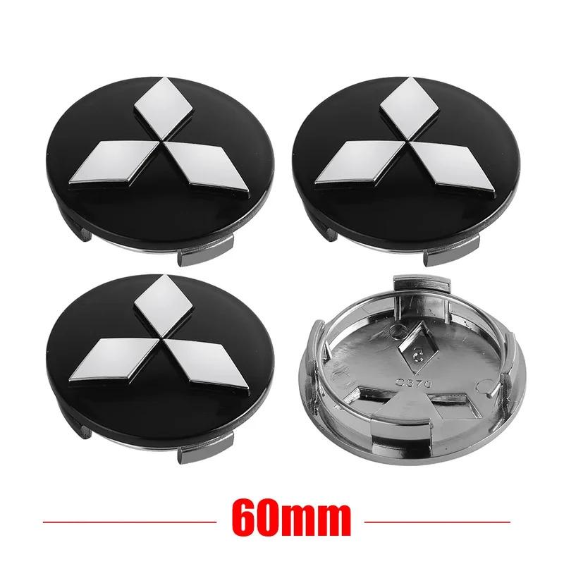 4pcs 60mm Car Hub Cap Wheel Center Emblem Cap For Mitsubishi Asx Outlander Lancer 10 3 L200 Xpander Pajero 4 Montero V73 Triton