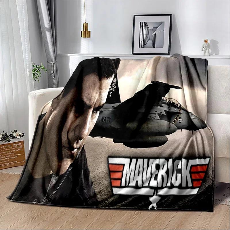 Классическое 3D одеяло Top Gun с вывеской фильма, мягкое одеяло для дома, спальни, кровати, дивана, пикника, путешествия, офиса, покрывало для отдыха, детское одеяло