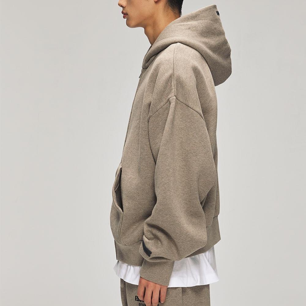 Fear of God Essentials Классическая толстовка с полной молнией 'Homestead Heather' Мужская 192AS254781F