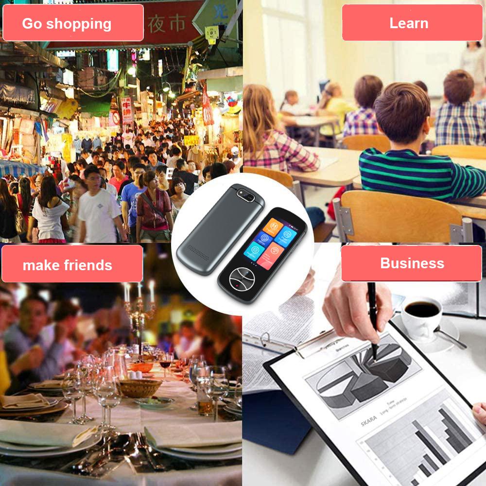 Smart Multilingual Translator - Offline & Photo Translation, 3.0-Inch Touchscreen, Supports 107 Languages
