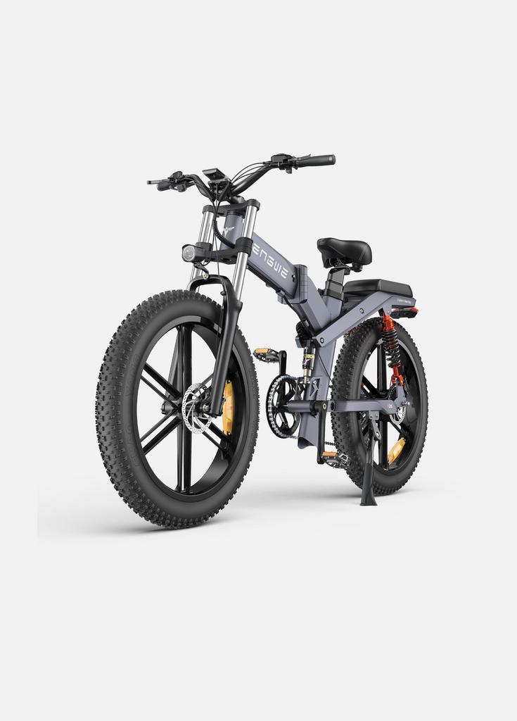 ENGWE X26 Electric Bicycle 1000W Motor 48V19.2Ah Dual Battery Mountain Snow Foldable E-bike 26*4.0 Inch Fat Tire Electric Bike