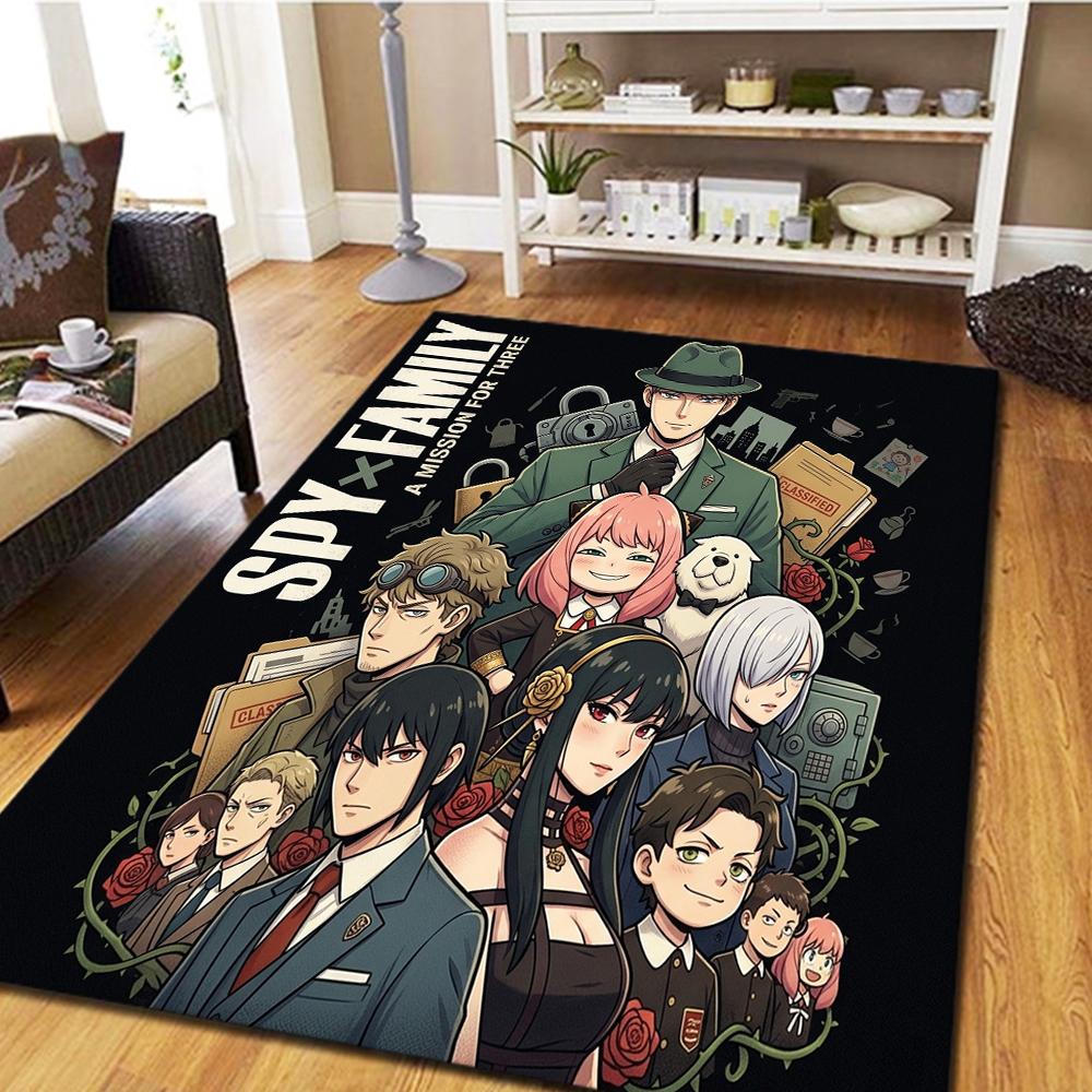 SPY FAMILY Bedroom Carpet, Living Room Decor, Home Cool Movie Mat Play Floor Mat -HE58