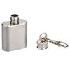 1 Oz Hip Flask Portable Good Sealing Sturdy Anti-rust with Keychains Travel Bottle Wine Flask Daily Use