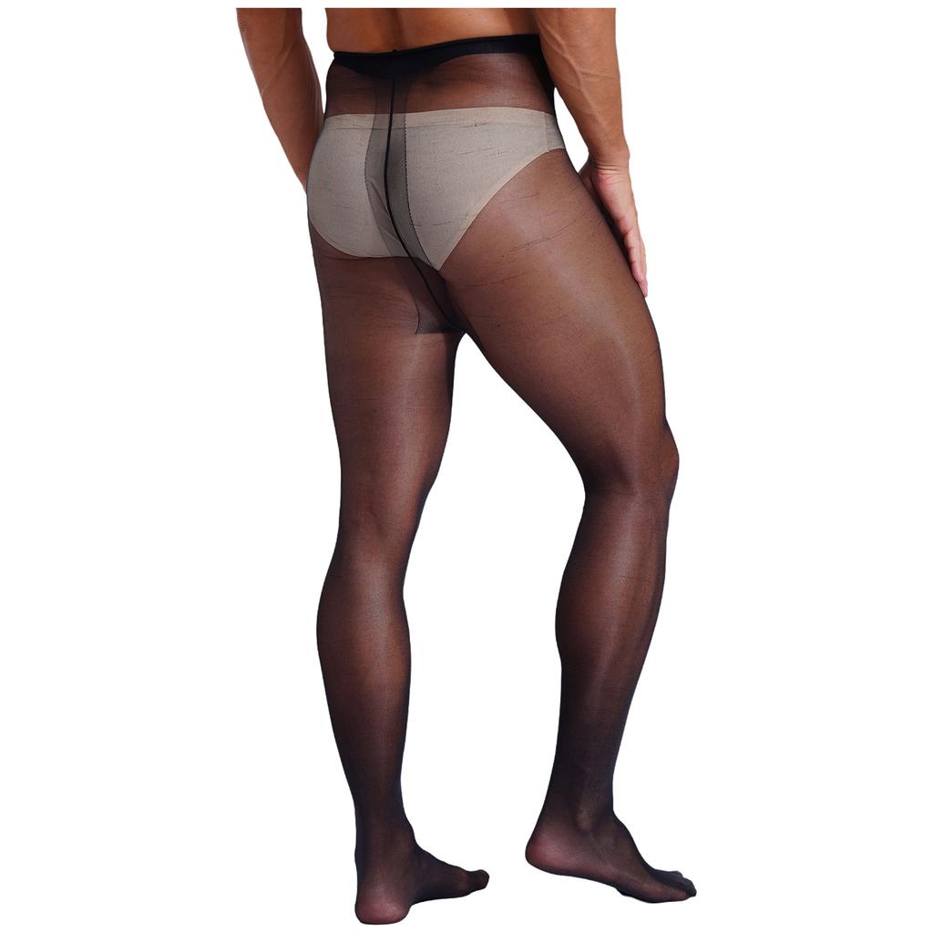 Мужские прозрачные эластичные колготки с эластичной талией, леггинсы для переодевания, глянцевые колготки для выступлений в косплее