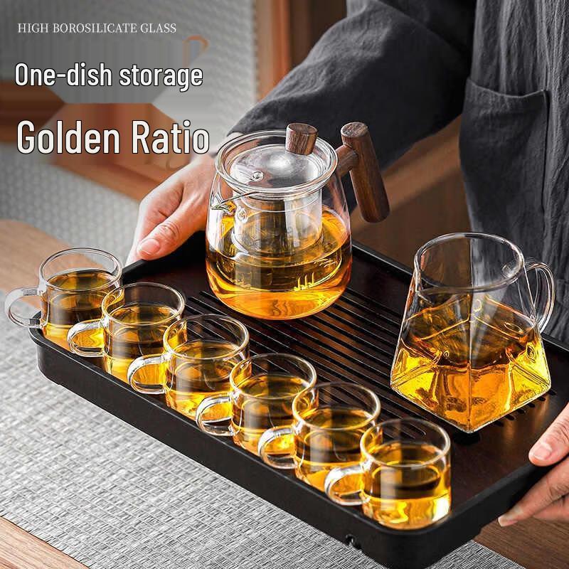 HANDUNYOU 11-Piece Glass Tea Ceremony Set