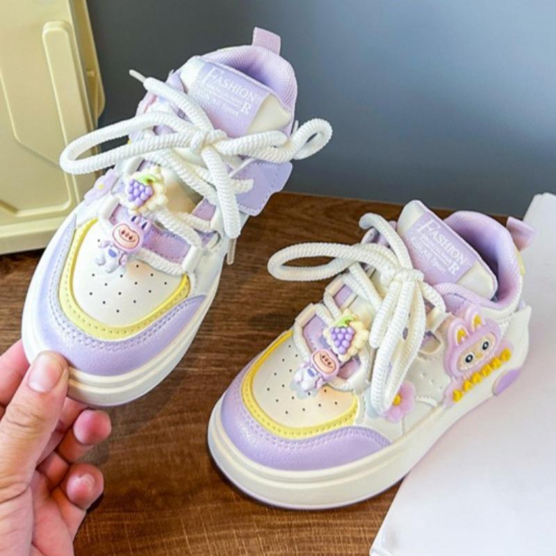 Милые мультяшные спортивные туфли для девочек на мягкой подошве и очень милые повседневные туфли для детей на толстой подошве