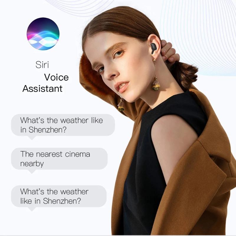 E6S TWS Wireless Headphones Sports Waterproof Bluetooth 5.1 Earphone Stereo Headset with Microphone