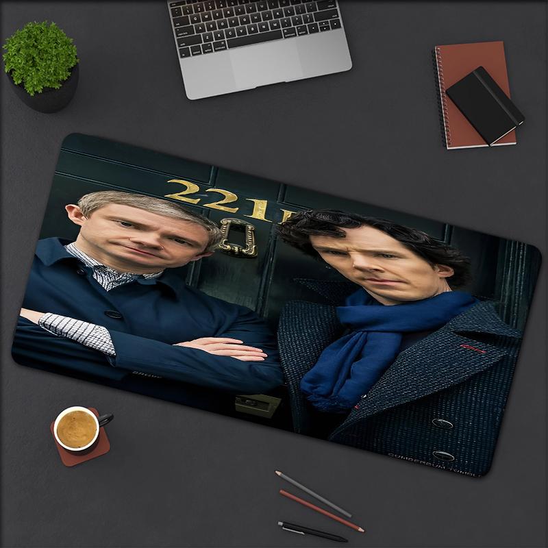 Sherlock Theme Mouse Pad, Non Slip Rubber Base, Multifunctional Office & Home Decor, Perfect for Workspace Personalization.