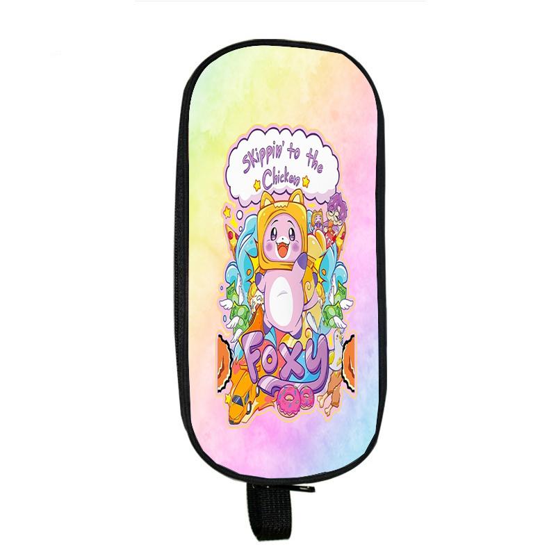 Lankybox Boxy And Foxy робот-пенал большая коробка для хранения портативная сумка для ручек для девочек двухслойная школьная сумка Kawaii чехол для канцелярских принадлежностей