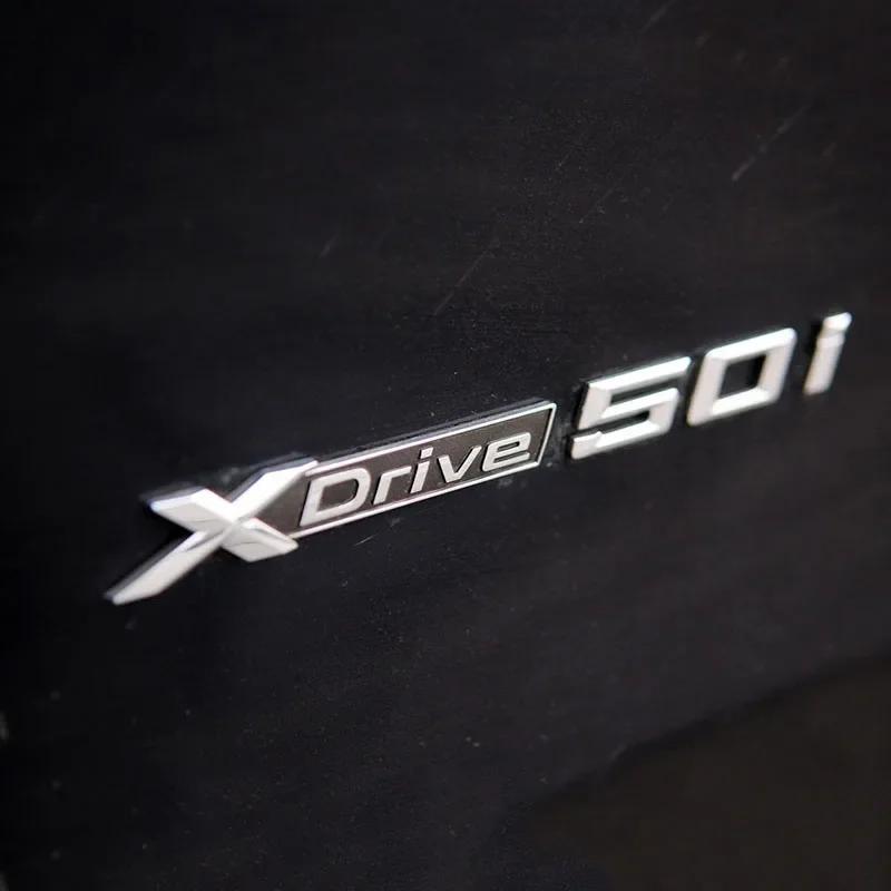 Car Trunk Emblem Badge For BMW X1 X3 X5 X6 XDrive 18i 20i 25i 28i 30i 35i 40i 50i E70 F15 F16 F25 F30 Logo Lettering Accessories tn2