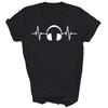 Music Lover Producer Dj Heartbeat Headphones Unisex Shirt Gift