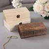 Деревянный ящик в стиле ретро, ​​винтажный футляр для ювелирных изделий, архаичный ящик для хранения ювелирных изделий, домашний настольный деревянный ящик для хранения мелочей, шкатулка
