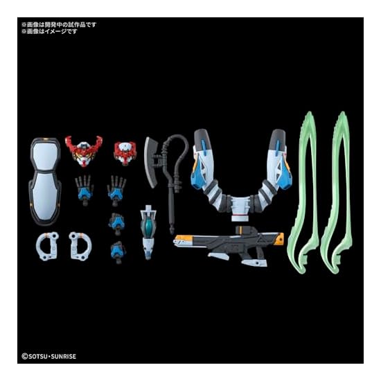 BANDAI SPIRITS Mobile Suit Gundam G-AXE HG G-AXE Масштаб 1/144 Пластиковая модель с цветовой кодировкой