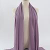 Women's Solid Color Pearl Chiffon Bubble Scarf, Long Silk Headscarf, 70x180cm, Middle Eastern Style
