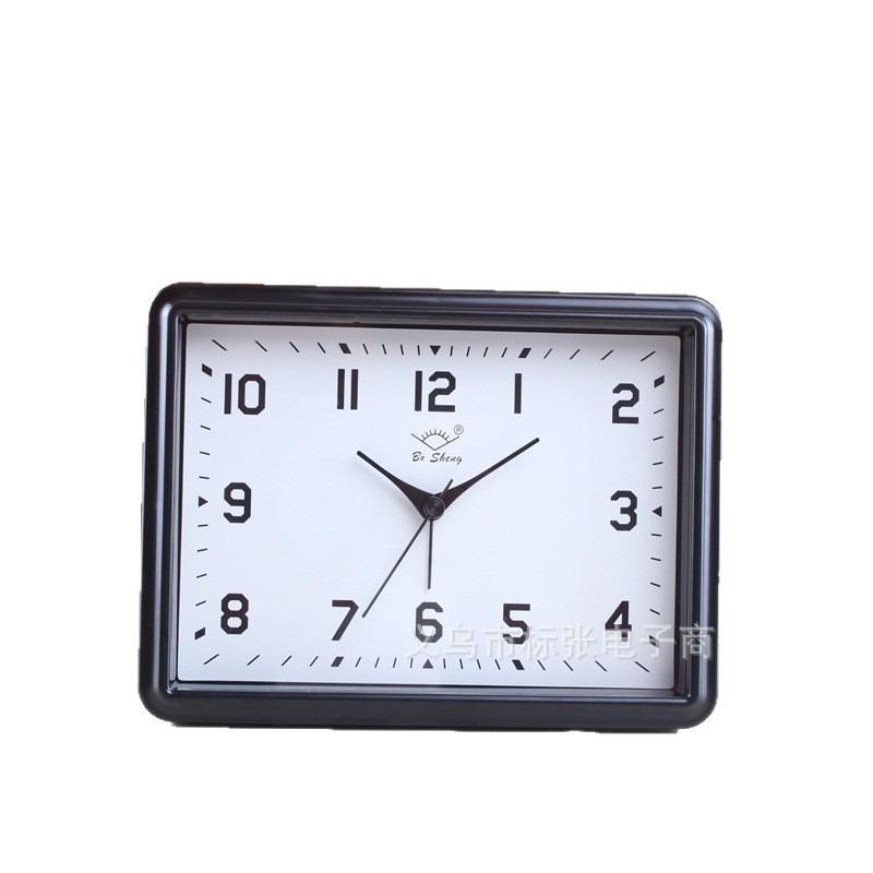 Square silent alarm clock simple large size bedroom clock digital sweep second clock student children bedside alarm clock