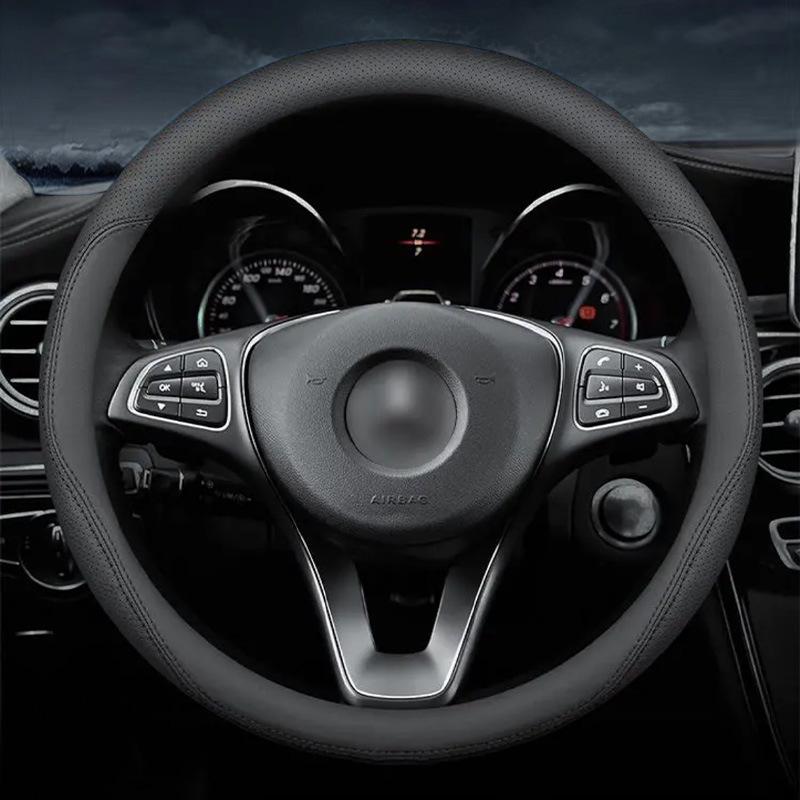 Универсальный спортивный чехол на руль автомобиля из кожи наппа, нескользящий, дышащий