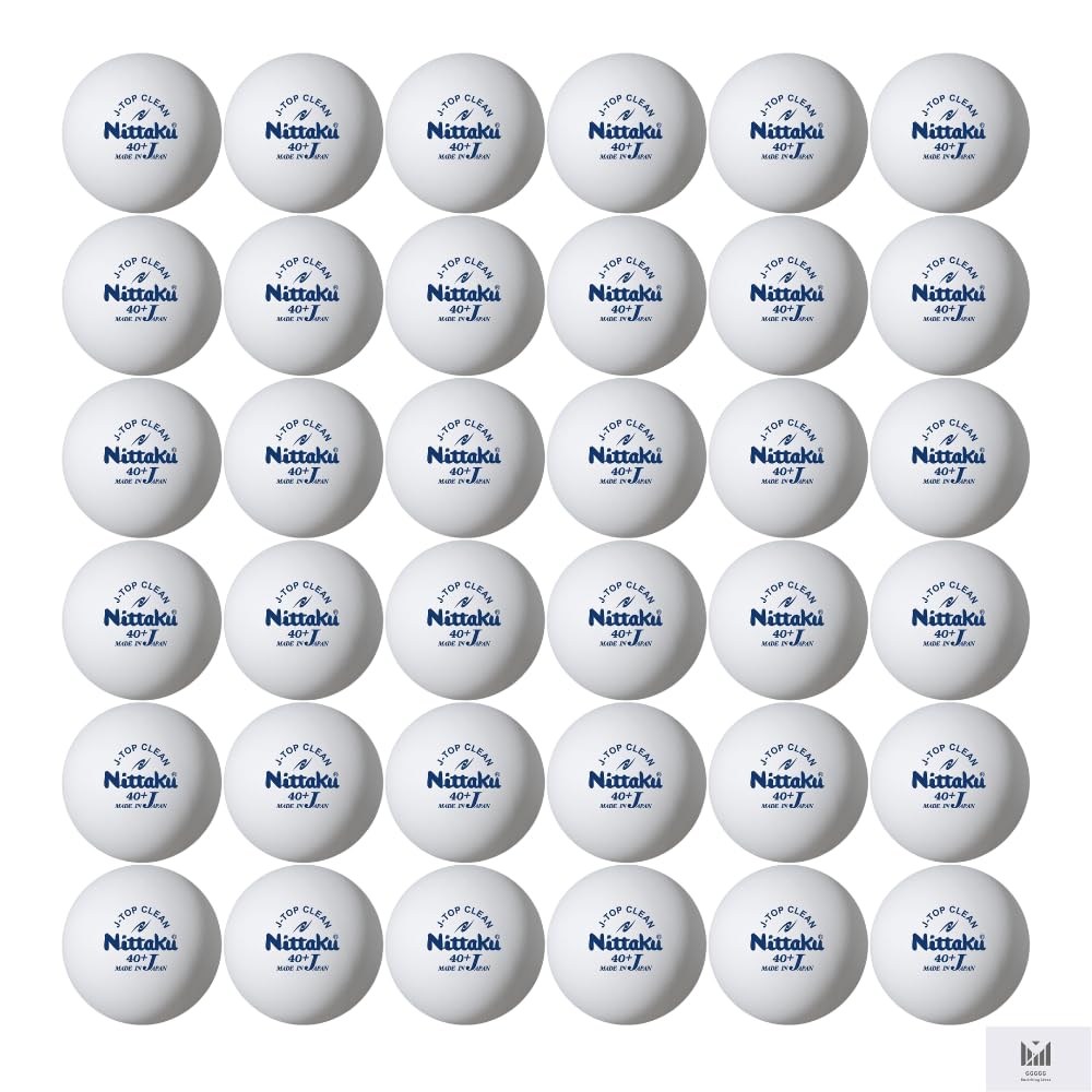 Мяч для настольного тенниса Nittaku Top J Top Clean Training Ball Practice Ball Nittaku 5G Envelope (36 Шариков (3 дюжины), белый)