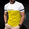Summer Men's Casual T-Shirt Simple O-Neck Short Sleeve Clothing Outdoor Breathable 3D Printed Tees Tshirt