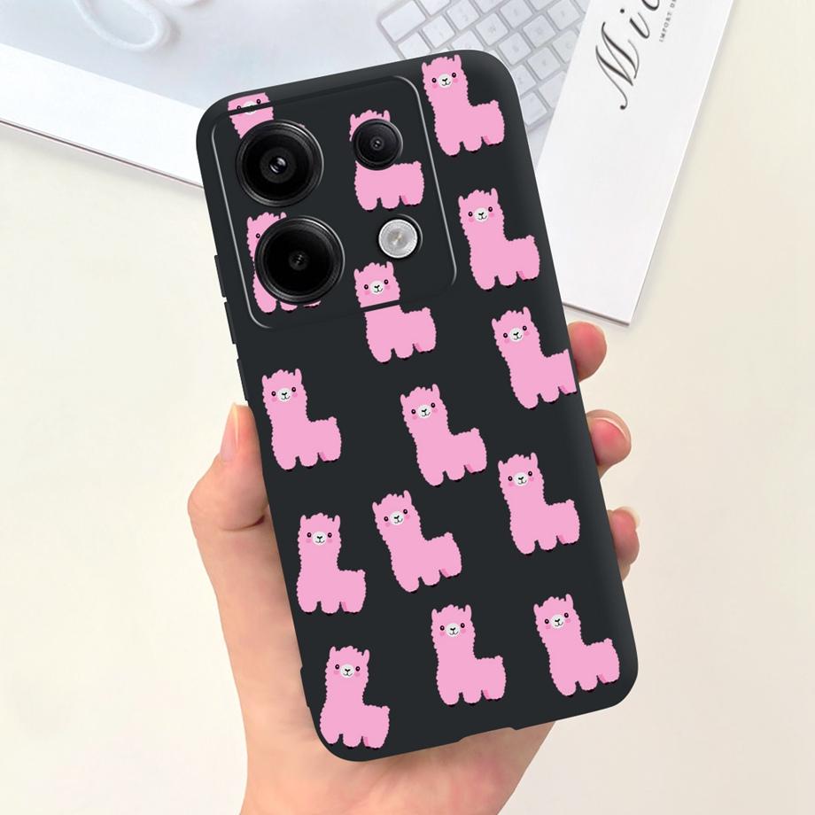 Чехол-сердечко для телефона Xiaomi Poco X6 Pro 5G Чехол PocoX6 5G Мягкий жидкий силикон Capa Для Xiaomi Redmi Note 13 Pro 5G