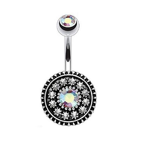 2 шт./компл. цветочные женские искусственные опаловые штанги пупка кольцо пирсинг пупка