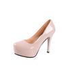 f54Spring Sexy High Heel Platforms Pumps Shoes Woman PU Leather Fetish Peep Toe Slingbacks Stripper Wedding Party Shoe 2024