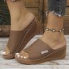 Летние сандалии Обувь женская Уличная женская обувь Шлепанцы Сандалии для женщин Обувь на танкетке женская Элегантная женская обувь Тапочки женские