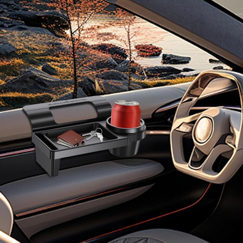 Ящик для хранения на окно автомобиля, органайзер для хранения стаканов с водой, многофункциональный органайзер для автомобильного сиденья, лоток для карт, мобильных телефонов, ключей