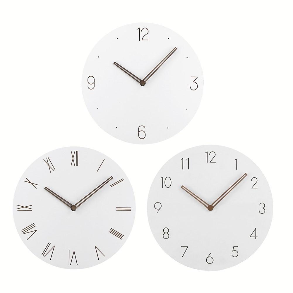Silent Non-Ticking Battery OperatedWall Clock Bedroom Office Living Room Decor