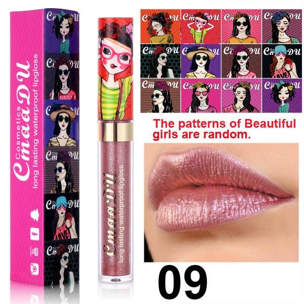 CmaaDu Красивая помада для губ девушки и не легко выцветает Dream Color Chameleon Diamond Glitter Lip Gloss