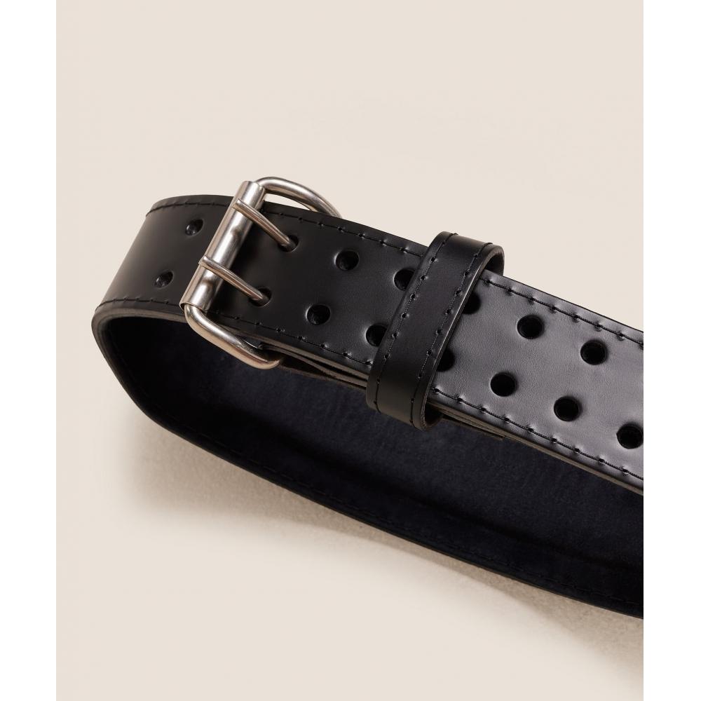 Gymshark Tapered Double Prong Lifting Belt Black I1b7o Bb2j