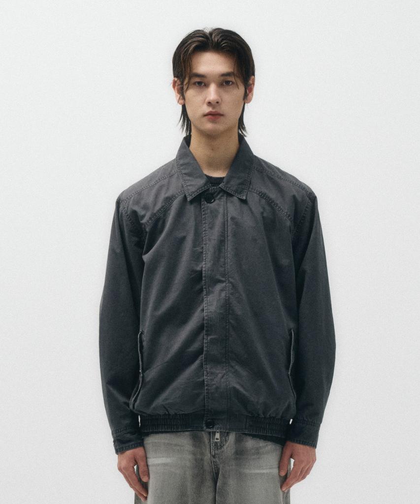 Хлопковая куртка-бомбер Harrington Ecorr_Угольный