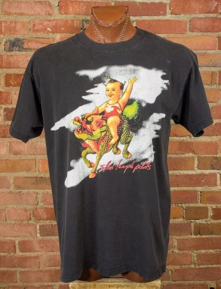 Stone Temple Pilots Concert 1994 Purple Tour Black Unisex Tshirt S-4XL Unisex T-Shirt
